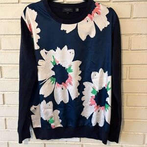 Ted Baker Women’s Navy Floral Sweater | Size Small